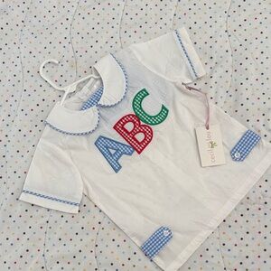 Kids ABC Set- White with Red, Blue, and Green